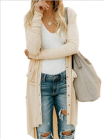 Load image into Gallery viewer, Button Sweater Long Sleeve Cardigan
